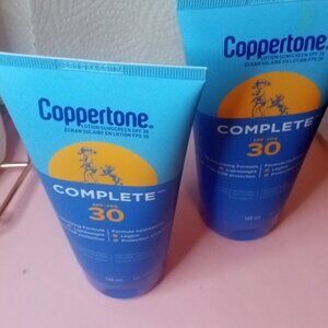 Coppertone Complete SPF 30 Water Resistant Sunscreen Lotion 148ml x 2, Exp 12/24
